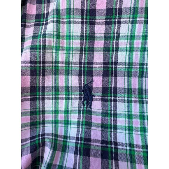 Ralph Lauren Button Up Shirt Boys Size S 8/10 Multicolor Plaid Short Sleeve - Picture 4 of 7